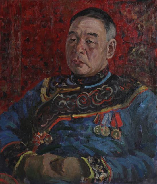 Рыбачук И.В. Портрет участника Великой Отечественной войны С.С.Дункая. 1975 Рыбачук И.В. Портрет участника Великой Отечественной войны С.С.Дункая. 1975